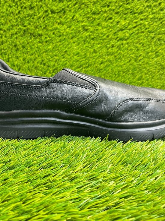Skechers Flex Advantage SR Mens Size 8E Black Slip Resistant Work Slip-On Shoes main image 8
